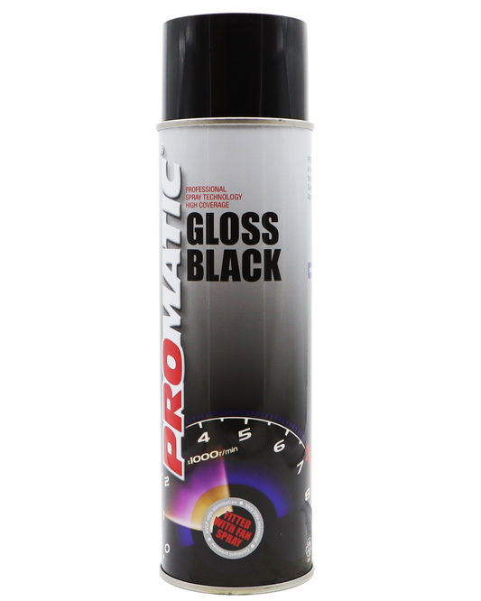 PROMATIC - GLOSS BLACK AEROSOL (500ML)