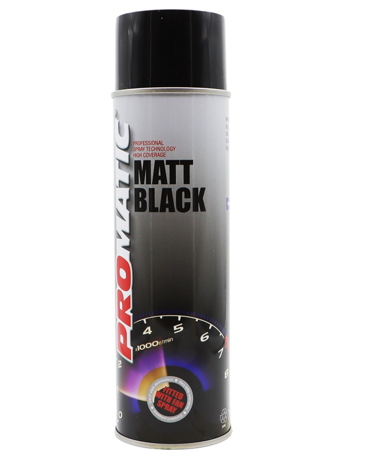 PROMATIC - MATT BLACK AEROSOL (500ML)