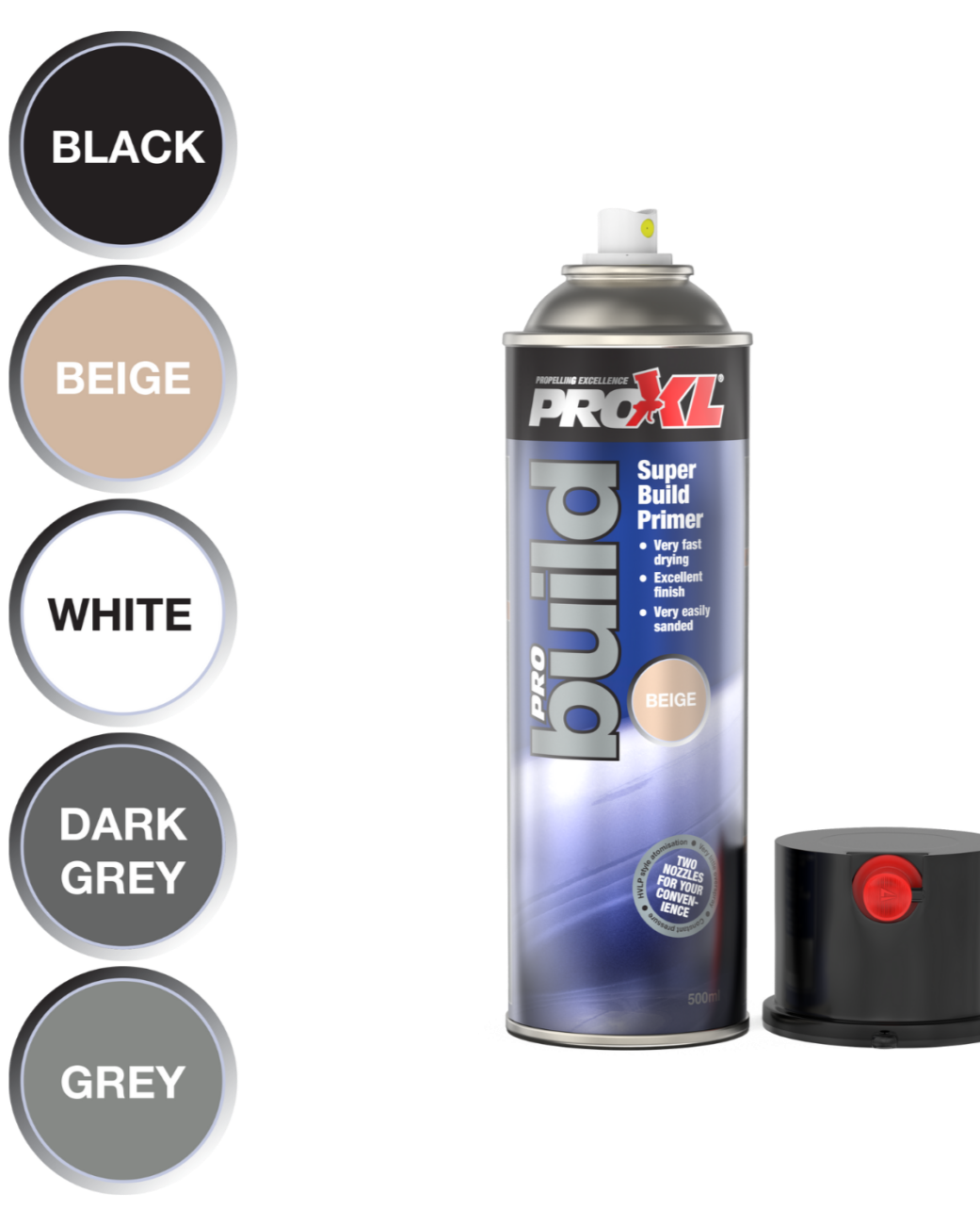 Quick Probuild ProXL ProBUILD – High Build Primer Filler Aerosol (500ml) – Breakwells ...
