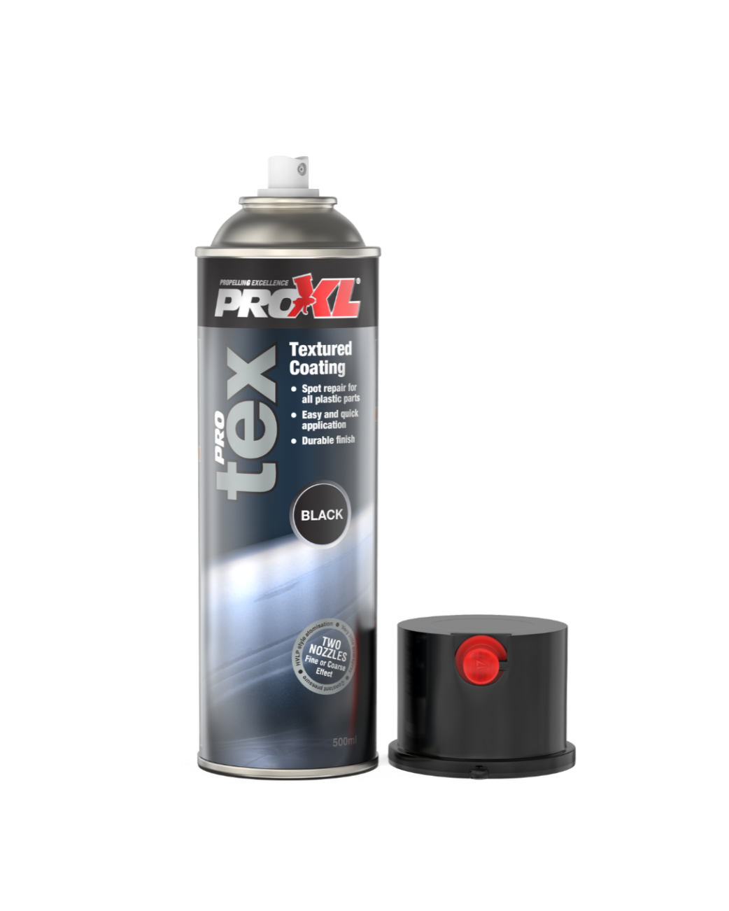 ProXL ProTEX – PRO TEX Black Textured Plastic Coating Aerosol (500ml)